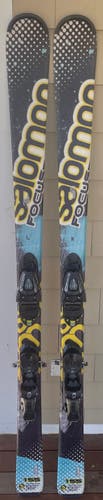 2019 Salomon 155 cm All Mountain X-Drive Focus Skis With Bindings (Used)