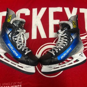 NHL Pro Stock Blue Bauer Vapor Hyperlite 2 Ice Hockey Skates 9 Fit 2 Made Canada