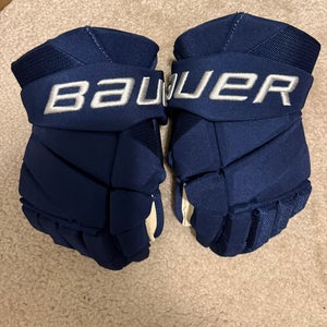 Columbus Blue Jackets Stadium Series Bauer Hyperlite Gloves Size 14