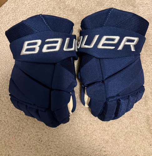 Columbus Blue Jackets Stadium Series Bauer Hyperlite Gloves Size 14