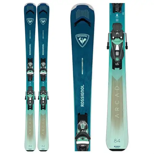 New Rossignol Arcade W 84 Skis w/ NX 12 Konect Bindings – Women's (168 cm)
