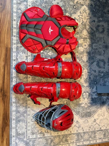 Red All Star System 7 Axis Catcher's Set (New)