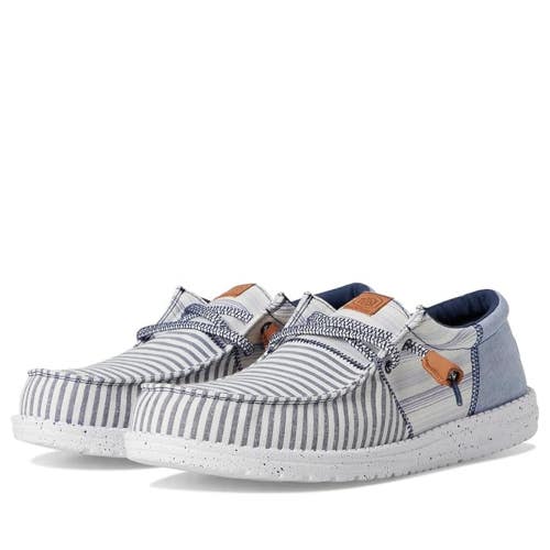 Hey Dude Wally Funk Men's US 11 White Round Toe Slip-On Casual Shoes HAWK3182