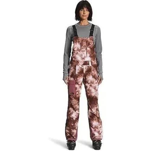 The North Face Freedom Snow Bib Women's XS Brown Snow Dye Waterproof KFC446