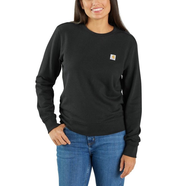 Carhartt Sweatshirt Women's XL Tencel French Terry Relaxed Fit Crew Neck KFC440