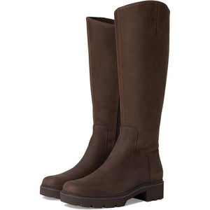 Vionic Fallbrook J2224L3202 Boots Women's 9 Chocolate Leather Knee High HAWK3072