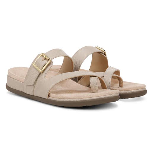 Vionic Carmela J0829L1250 Sandals Women's US 13 Oatmeal Leather Thong HAWK3062