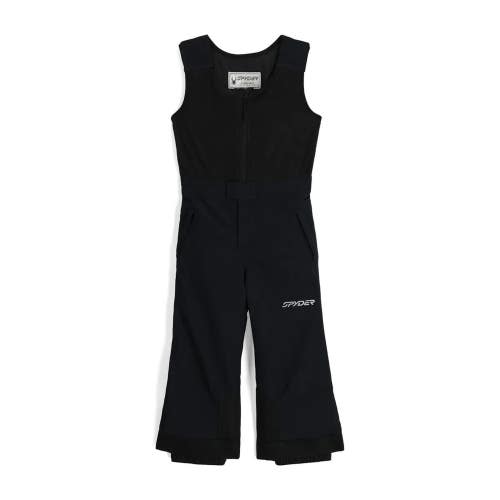 Spyder Expedition Snow Bib Boys 2 Black Fleece Insulated Adjustable Strap KFC452