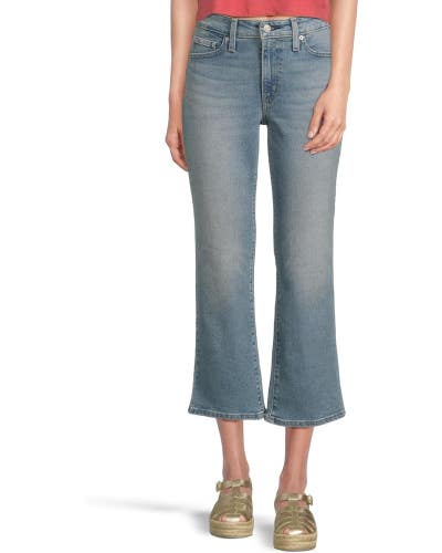 Levis 94 Baggy Jeans Women 26x31 Blue Denim Straight Leg Zip Fly Cropped DDR2693