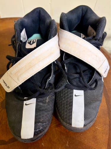 Black Kid's 5.5Y (Big Kids / Youth) Youth Nike Trout High Top Molded Cleats (Used)