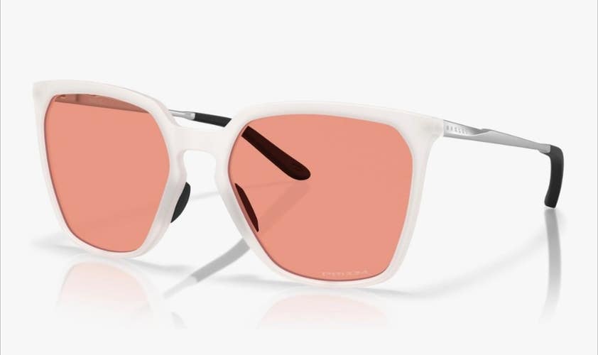 Oakley SIELO Square SQ Matte Vapor White PRIZM Berry Red Lens Sunglass 9480-08