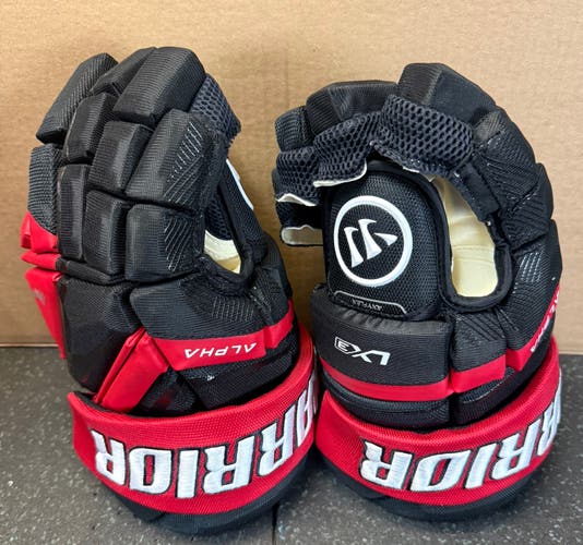 New Warrior Alpha Lx3 Hockey Gloves 15” Black and Red