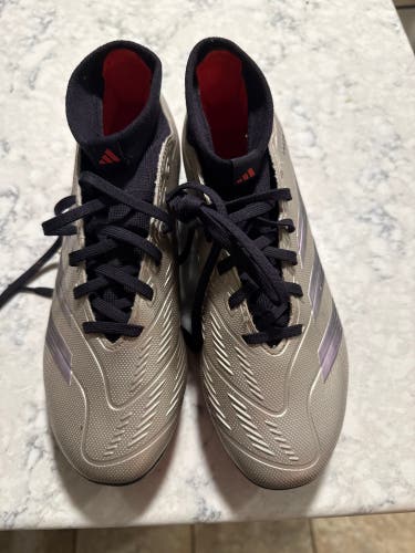 Silver Men's Size M 7.0 (W 8.0) Adidas predator ELite Molded Cleats Cleats (Used)