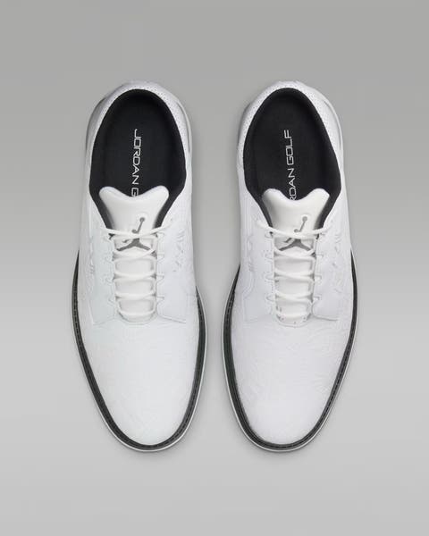 Nike Air Jordan ADG 5 Low White Black Golf Shoes FQ7874-102  display picture 1