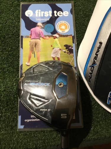Callaway Ladies Paradym Ai Smoke Max D 18* 5 Wood Cypher Forty Graphite *VGC*