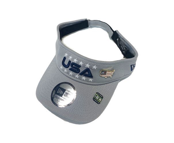 NEW 2025 Men's New Era Ryder Cup Grey Adjustable Golf Visor