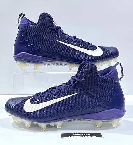 Size 13 Nike Alpha Menace Pro Mid Football Cleats Purple 922813-515 new orchid