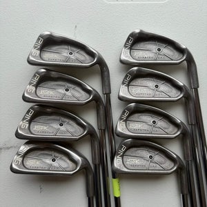 Ping ISI K Iron Set 3-PW Black Dot Cushin JZ Stiff Flex +1/4 NICE