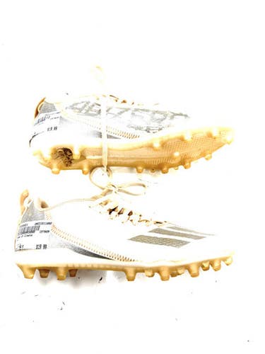 Used Adidas Jr FB Cleats White Junior 05.5 11860-S000305021