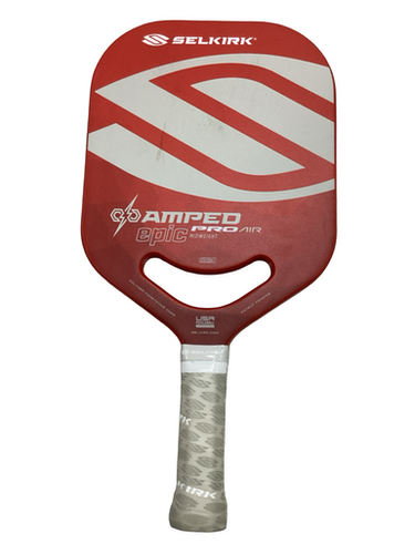 Used Selkirk AMPED PRO AIR EPIC Pickleball Racquet Red 11613-S000177845