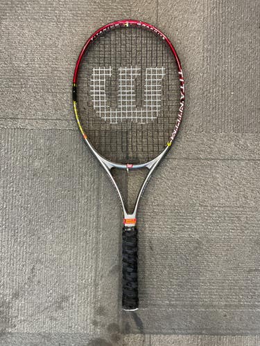 Used Wilson TITANIUM 2 Adult Tennis Racquet Grey 4 3/8" 11614-S000231756