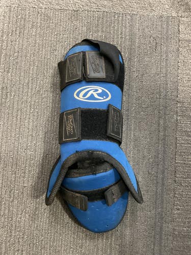 Used Rawlings BB/SB Shin/Foot Protector Royal Blue 11614-S000231697