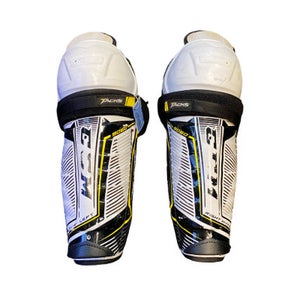 Used CCM TAVKS 9060 Senior Shin Guards White 12" 11883-S000158037