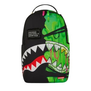 Sprayground Zombie Ooze Shark Central Unisex OS Black Green Backpack SPR208