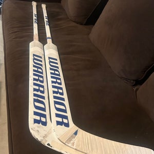 (2) Senior Warrior Ritual V2 Pro+ Regular Goalie Stick 26" Paddle Pro Stock (Used)