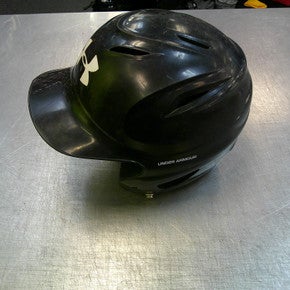 Used Under Armour HELMET Batting Helmet No Mask Black SM 11339-S000199402
