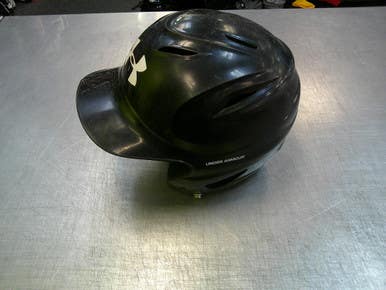 Used Under Armour HELMET Batting Helmet No Mask Black SM 11339-S000199402