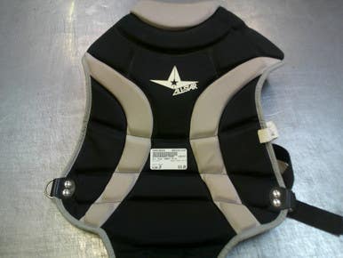 Used All Star CHEST 9-12 Catchers Chest Protector Black Junior 11339-S000199384