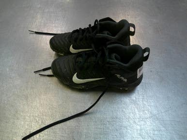 Used Nike ALPHA BB/SB Cleats Black Youth 13.0 11339-S000199355