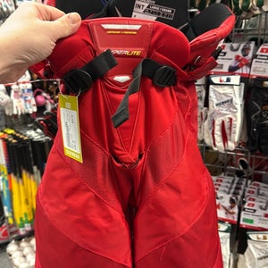 INT MD READ Bauer Vapor Hyperlite (Used) Large Red Intermediate ice Hockey pant Pants