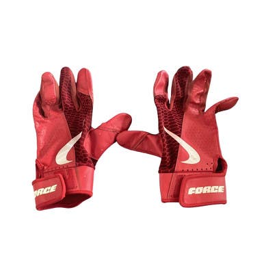 Used Nike FOOTBALL GLOVES FB Gloves Red LG 11760-S000088612