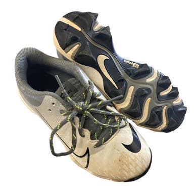 Used Nike SOFTBALL CLEATS BB/SB Cleats White Junior 01.5 11760-S000088593