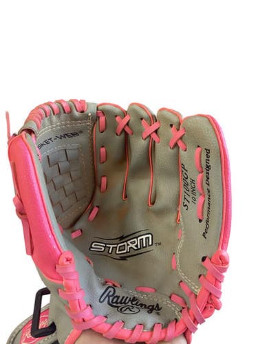 Used Rawlings STORM BB/SB Glove RH Throw Grey 10" 11760-S000088588