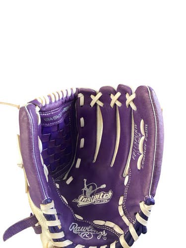 Used Rawlings FASTPITCH SOFTBALL BB/SB Glove RH Throw Purple 11 1/2" 11760-S000088585