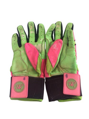 Used DRIP X RIP BATTING GLOVES BB/SB Batting Gloves Pink LG 11760-S000088557