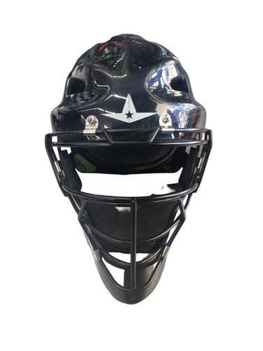 Used All Star CATCHERS HELMET Catchers Helmet w/Mask Black MD 11760-S000088533