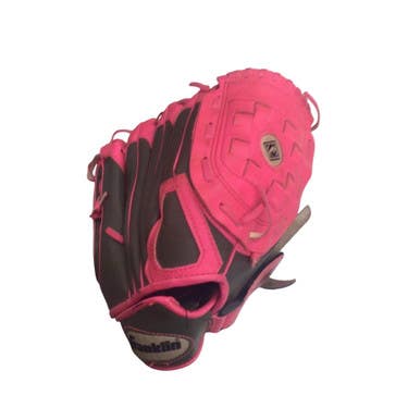 Used Franklin RTP II RH Throw Fastpitch Gloves Graphite And Pink 10 1/2" 11760-S000088510