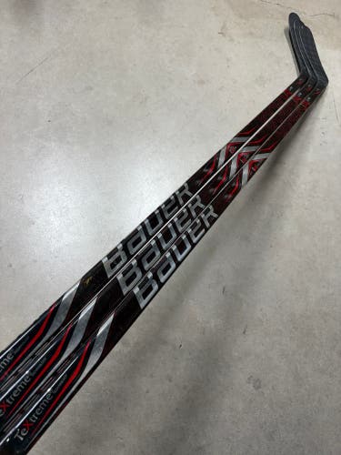 3 PACK 102 Flex P92M Senior Bauer Vapor 1X Lite Left Hand Hockey Stick Pro Stock (New) NHL