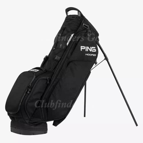 Ping Hoofer 2023 Black 5-Way Golf Stand Bag w/ Raincover
