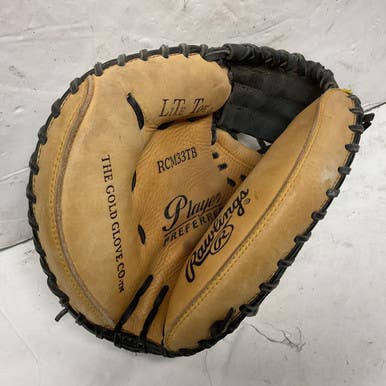Used Rawlings Player Preferred RCM33TB Baseball Catchers LH Throw Black And Tan 33" 11855-S000199841