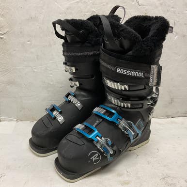 Used Rossignol PURE Womens DH Ski Boot Black 235 MP - J05.5 - W06.5 11855-S000199064