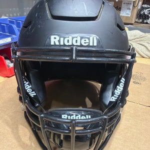 USED RIDDELL FLEX ADULT HELMET - MEDIUM - FLAT BLACK