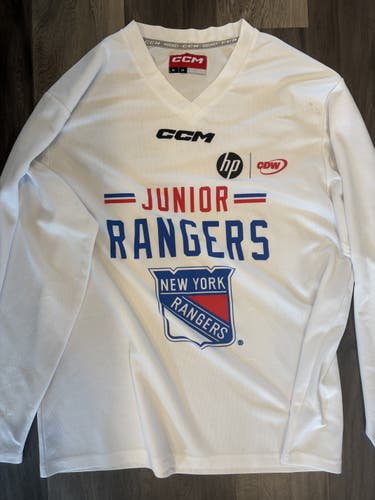 New York Rangers Junior Rangers CCM Practice Hockey Jersey Adult Medium