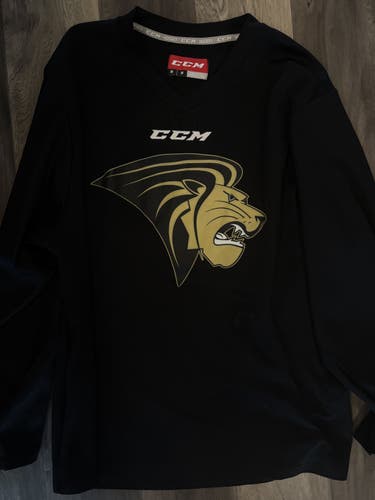 Used Black Lindenwood CCM Practice Jersey | Medium | E256