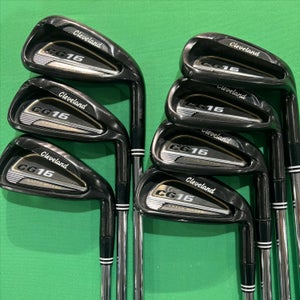 Men's Cleveland CG16 Tour Black Pearl Iron Set | 4-9, PW | Stiff Flex
