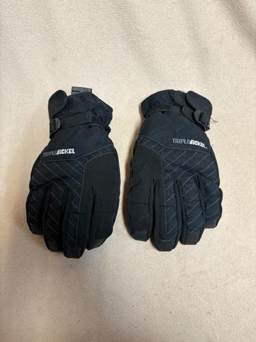 Triple Nickel Black Large Adult Unisex Gloves (Used)
